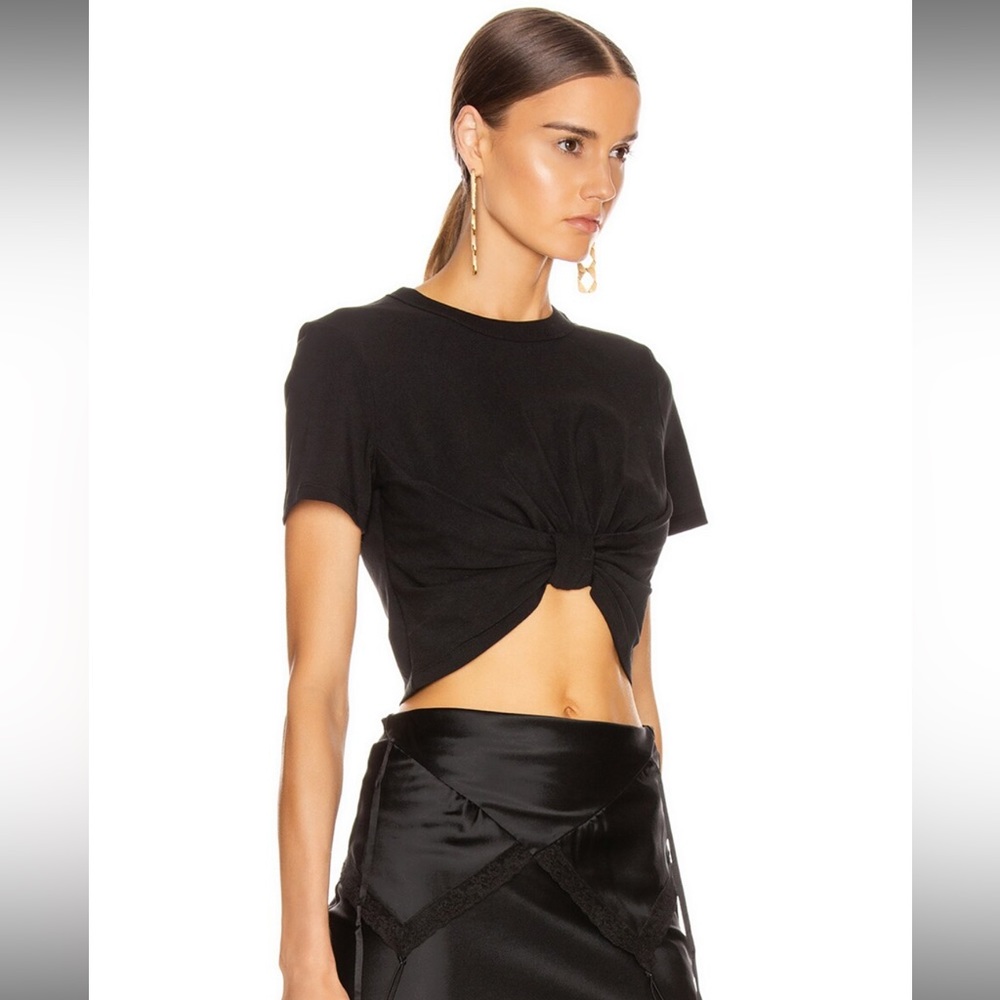 Alexander Wang crop top tee - twist front - like new